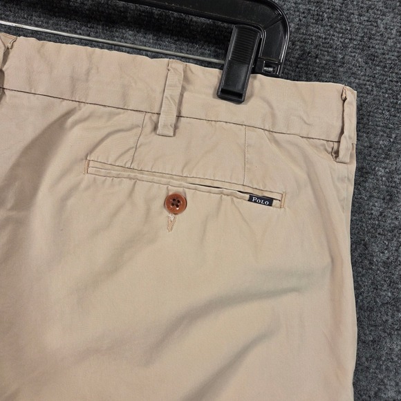 Polo Ralph Lauren Khaki Chino Pants Mens 38x30 Pima Cotton Classic Neutral - Picture 9 of 13